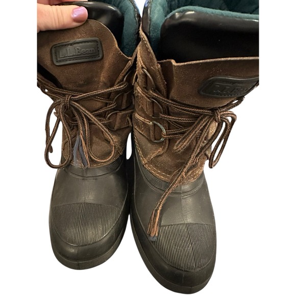 Women's Size 5 - Vintage L.L Bean Brown Leather Insulated Boot - Made In Canada - Picture 3 of 11